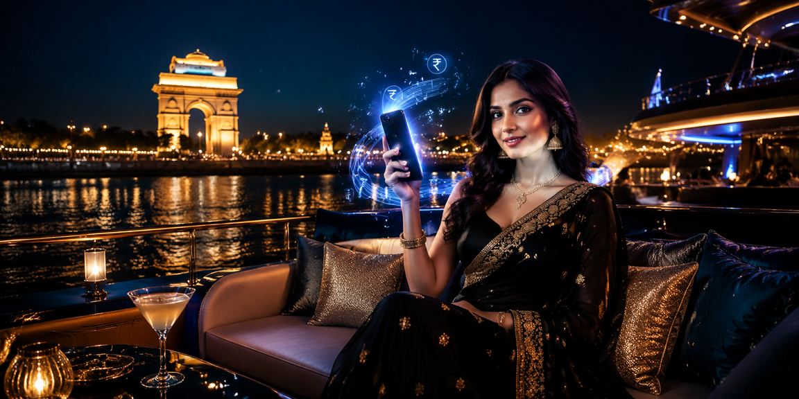 Delhi player viewing cricket betting options on mobile with UPI payment